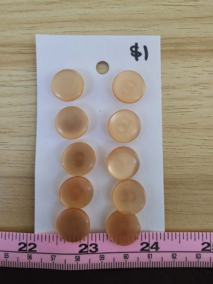 Buttons: Peachy Shank x 10.