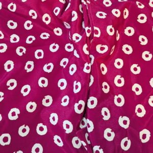 Magenta Spotted Shiny Georgette (?) (118cm x 300cm)