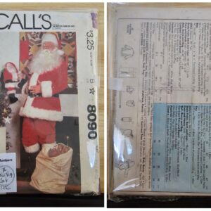 Pattern: McCalls #8090 Santa Claus Costume, Bag & Doll.