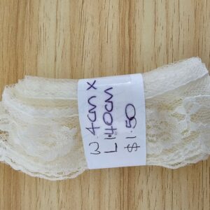 Cream Lace Trim (40mm x 1.4m)