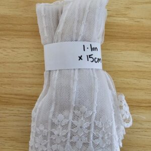 Wide White Lace (15cm x 1.1m)