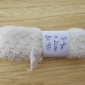 White Lace Trim (20mm x 3.9m)