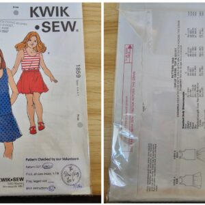 Pattern: Kwik Sew #1859 Girls Dress, Top & Skirt. (Size 4-7)