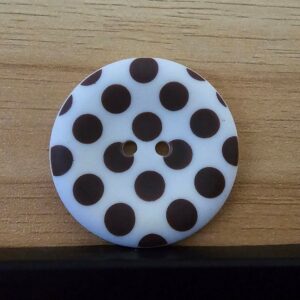 Riley Blake 1.5" Matte Round Dot - Brown Button x 1.