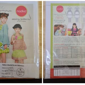Pattern: Modkid "Nina" All Seasons Peasant Top & Skirt. (Size 2T-7)