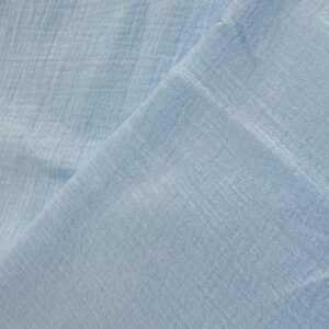 Baby Blue Crinkle Cotton (122cm x 200cm)