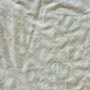 Geometric Burnout Embroidered Poly Cotton. (145cm x 165cm)