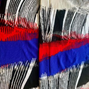 Abstract Bold Colours Semi-Sheer Dress Knit (125cm x 150cm)