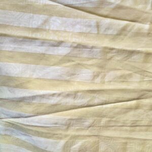 Vintage Butter Yellow Striped Cotton Lawn - made in Switzerland. (90cm x 140cm)