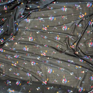 Painterly Dashes Sheer Lightweight Knit. (150cm x 240cm)