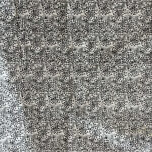 Monochrome Mini Florals Quilting Cotton. (112cm x 100cm)