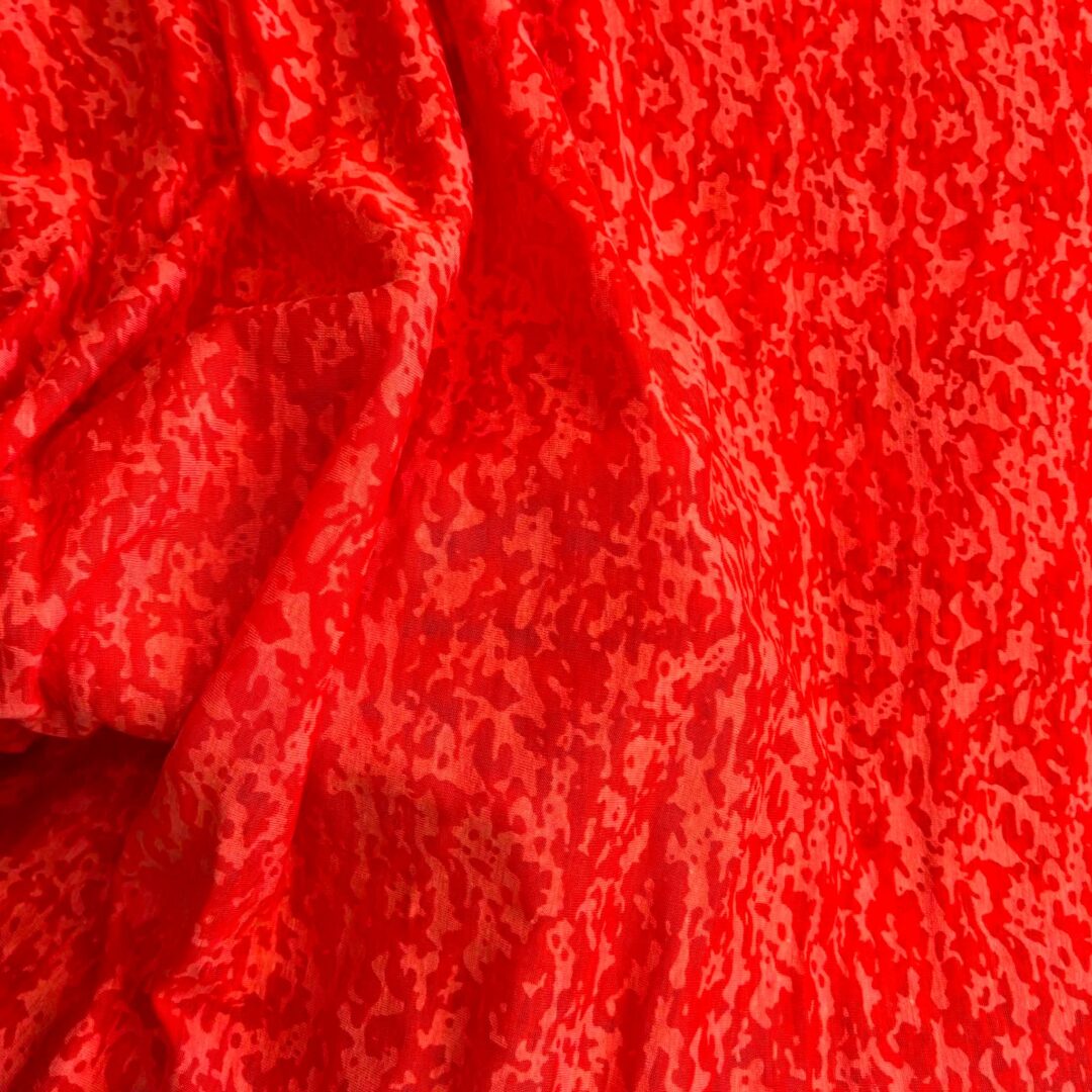 Orange Lightweight Semi-Sheer Knit (162cm x 102cm)