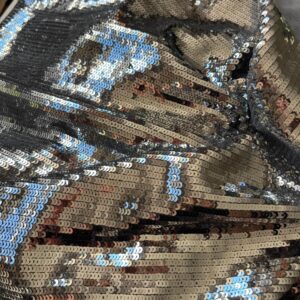 Silver Sequin Dress Fabric (115cm x 144cm)