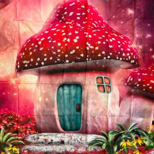 Mushroom House Polyester Panel (150cm x 130cm)