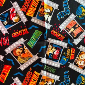 "Dracula" Cotton Poplin (115cm x 40cm)