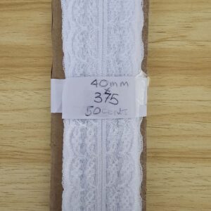 White Lace Trim (40mm x 3.75m)
