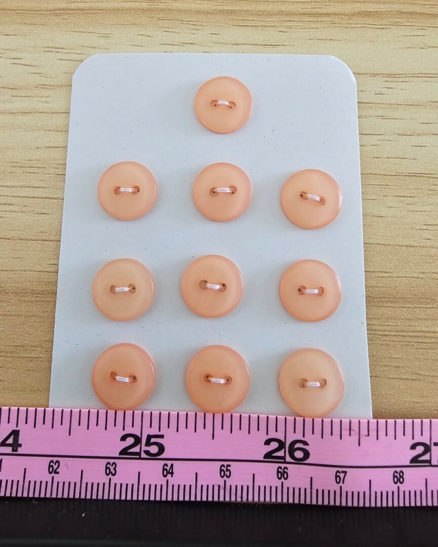 Peachy Buttons x 10