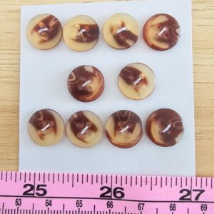 Brown Buttons x 10