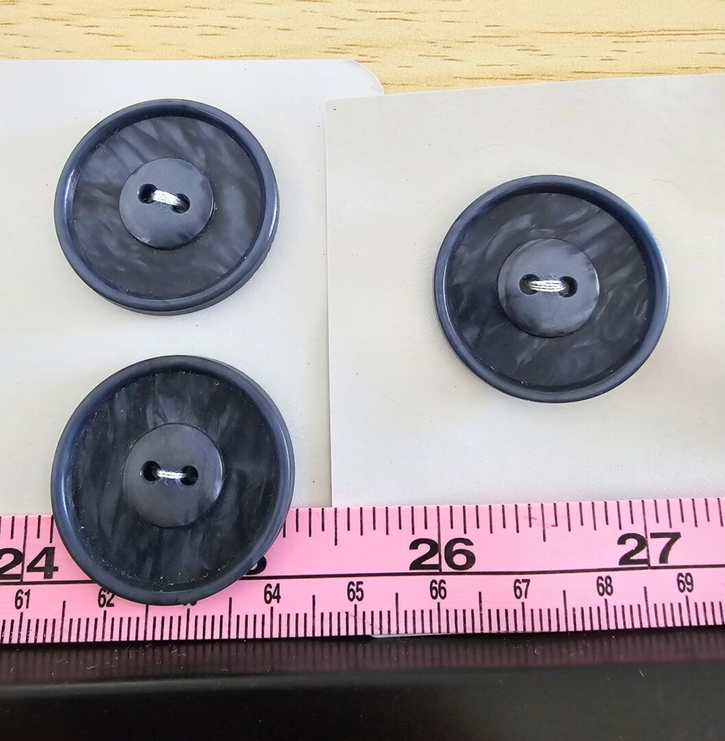 Blue Buttons x 3