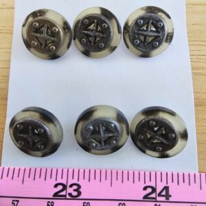 Vintage Shank Buttons x 6