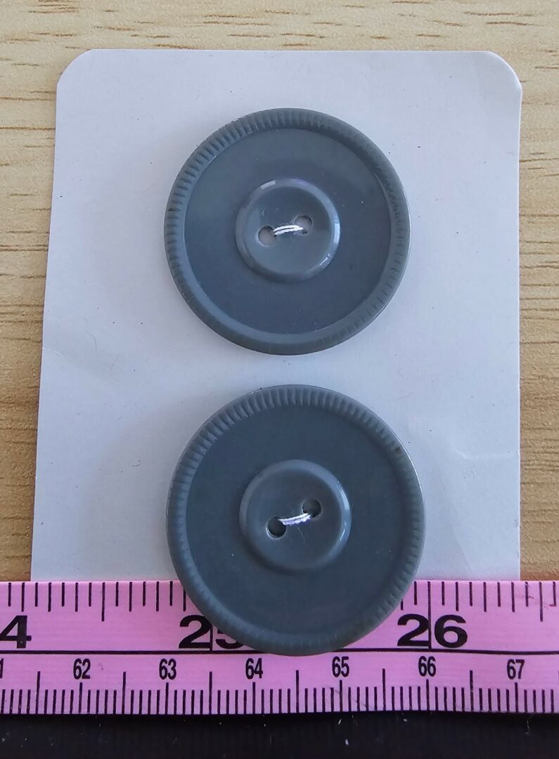 Gray Buttons x 2