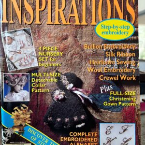 Magazine: Inspirations Issue No 2 (1994) - includes full size christening gown pattern & complete embroidered alphabet