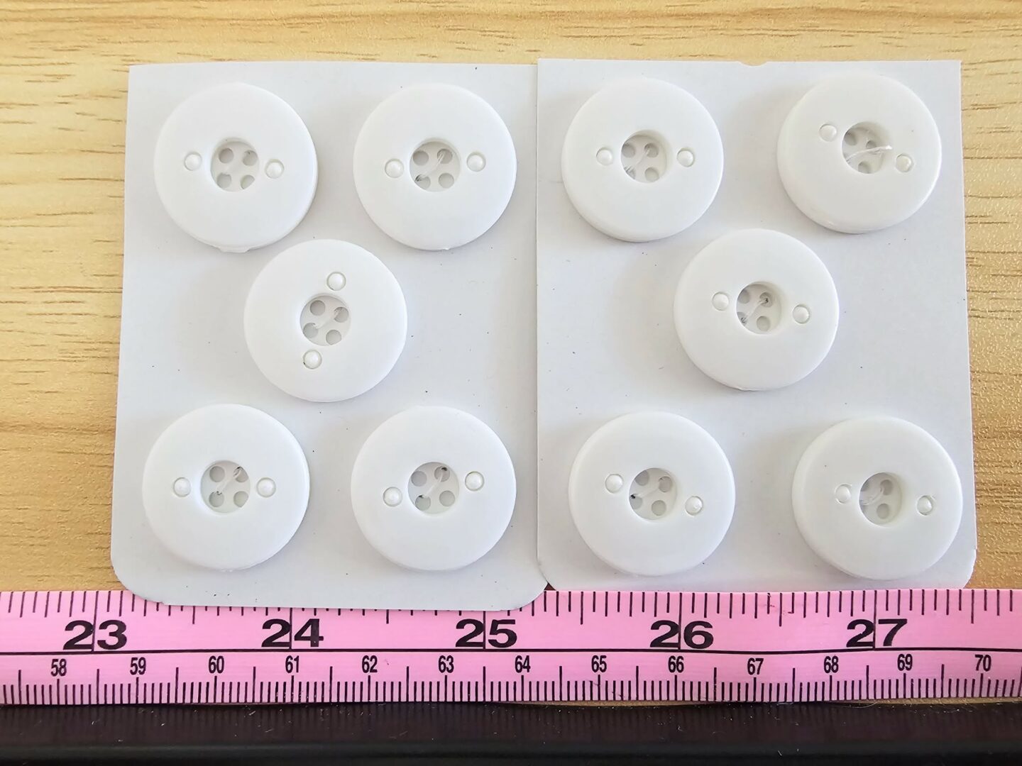 White Buttons x 10