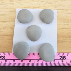 Gray Triangular Shank Buttons x 5
