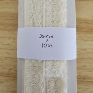 Cream Lace Trim (20mm x 10m)