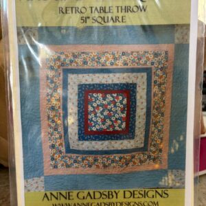 Pattern: Around the Square Retro Table Throw by Anne Gadsby Designs