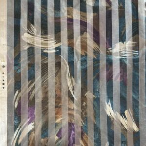 Iridescent Jacquard Striped Home Decorator Woven (165cm x 125cm)