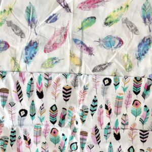 Cotton Poplin Bundle: Feathers with Metallic Accents (3m total)