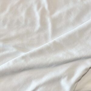 White Tubular Ribbed Knit (140cm x 109cm)