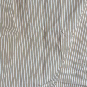 Tan Striped Cotton Poplin (113cm x 87cm)