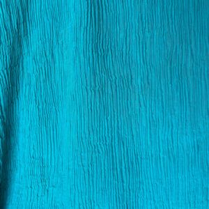 Turquoise Sheer Crinkle Cotton (100cm x 400cm)