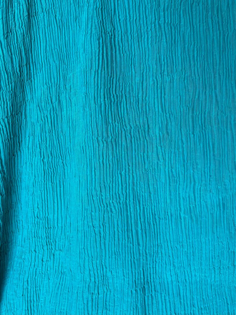 Turquoise Sheer Crinkle Cotton (100cm x 400cm)