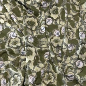Lightweight Green Floral Nylon Stable Knit (185cm x 120cm)