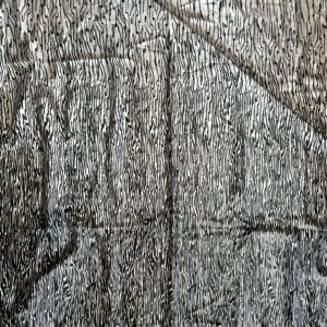 Monochrome Striped Stretch Satin (120cm x 119cm)