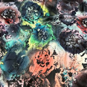 Large Print Floral Strech Silk Satin (135cm x 440cm)