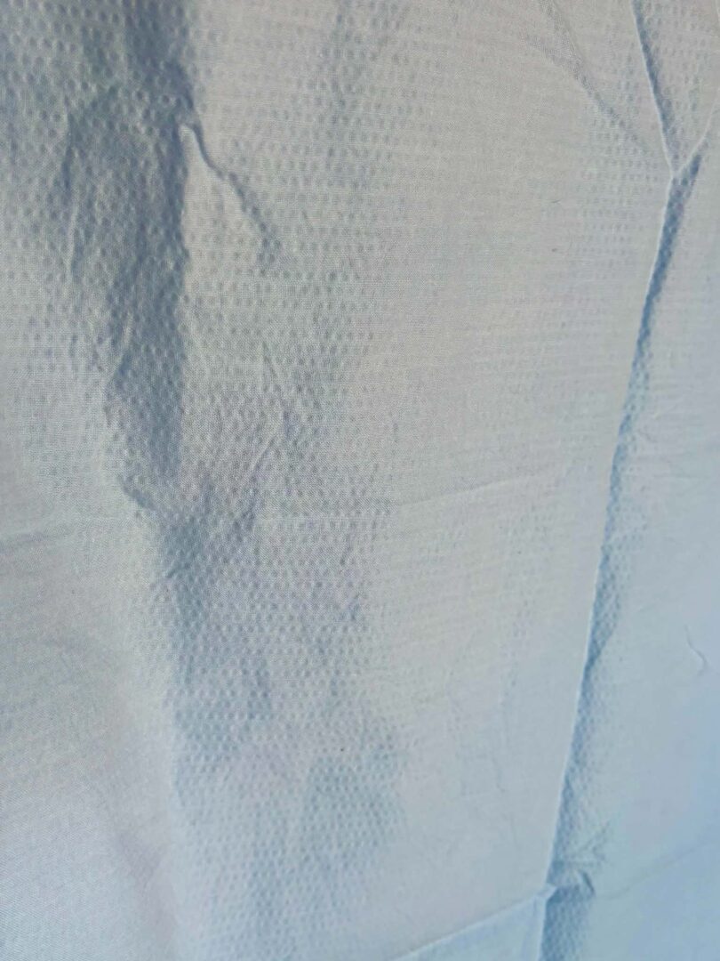 Pale Blue Cotton Seersucker (107cm x 138cm)