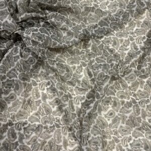 Semi-Sheer Paisley Nylon Tricot (110cm x 395cm)