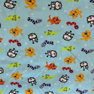 Cutie Animals Cotton Poplin (115cm x 145cm)