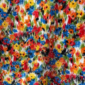 Bright Abstract Florals Apparel Cotton (105cm x 175cm)