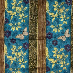 'Enchanted Garden Border' Quilting Cotton by Makower UK (110cm x 100cm)