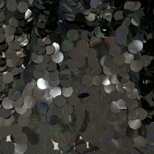 Soft Black Tulle with 5cm Sequins RRP $35/m (150cm x 200cm)