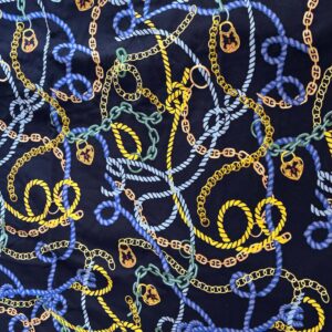 Chains & Lockets Cotton Spandex (150cm x 90cm)