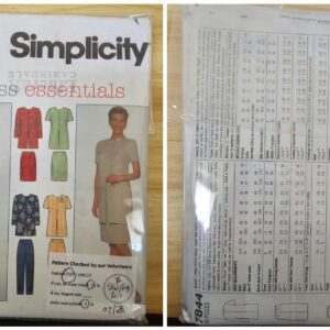 Pattern: Simplicity #7844 Ladies Tunic, Skirt & Pants (Size 8-12)