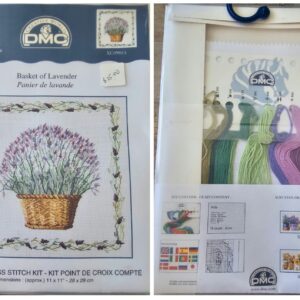DMC "Basket of Lavender / Panier de lavande" Counted Cross Stitch Kit