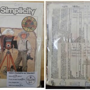 Vintage Pattern: Simplicity #8821 Boys Pants, Pullover Knit Top & Unlined Jacket (Size 10)
