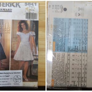 Pattern: Butterick #5841 Ladies Dresses (Size 14-18)